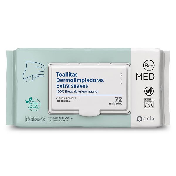 Be+ MED TOALLITAS DERMOLIMPIADORAS EXTRA SUAVES
