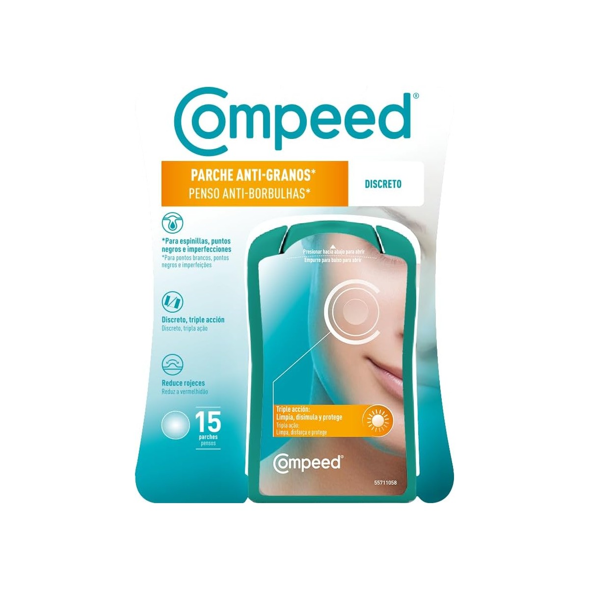 COMPEED® Parche Anti granos* Discreto 15 parches