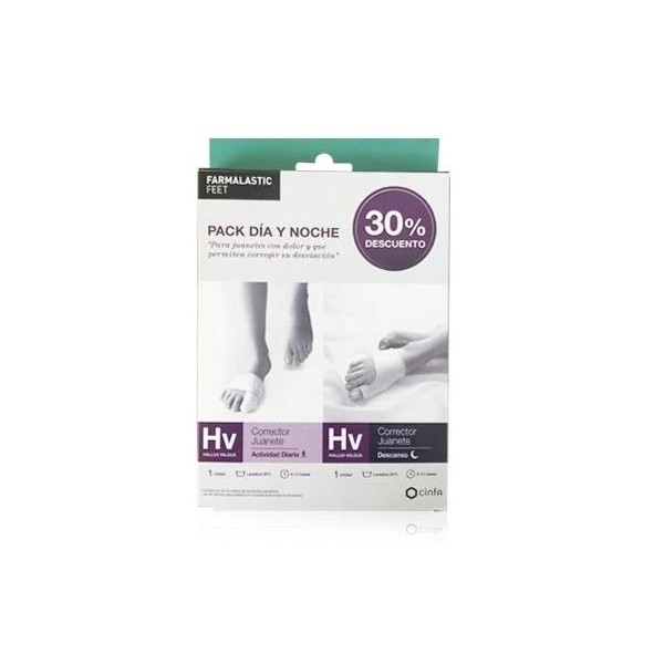 PACK DIA Y NOCHE CORRECTOR JUANETE FARMALASTIC T-P