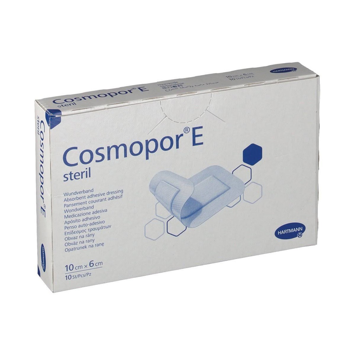 cosmopor e steril aposito adhesivo 10 x 6 cm