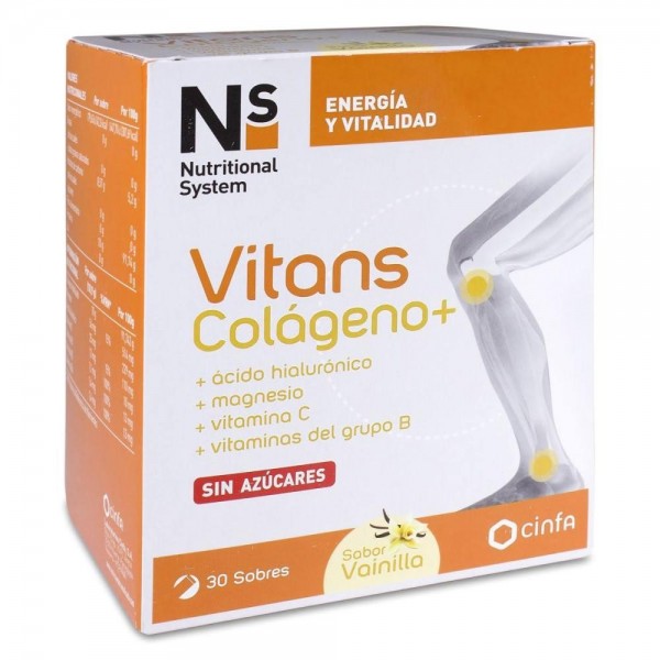 ns vitans colageno 30 sobres vainilla