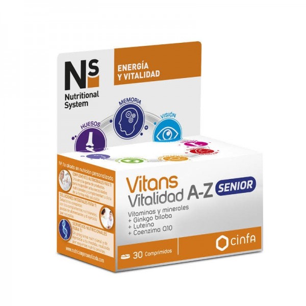 ns vitans vitalidad a z senior 30 comprimidos