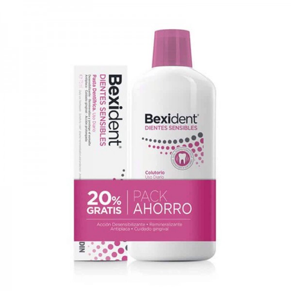 bexident pack dientes sensibles colutorio 500 ml pasta 75 ml