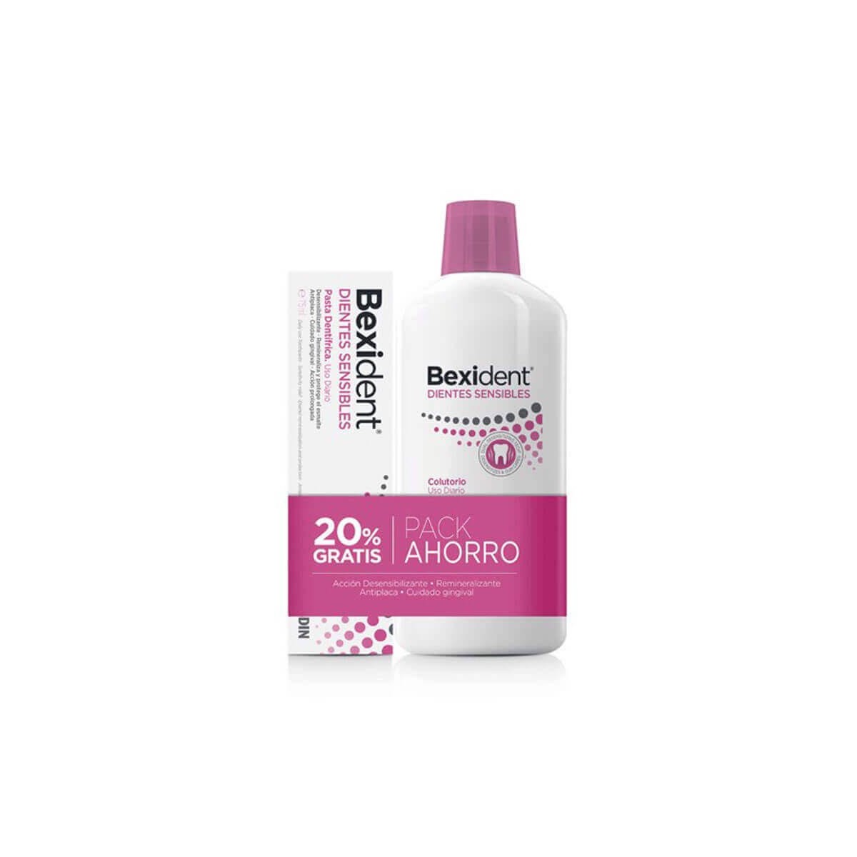 bexident pack dientes sensibles colutorio 500 ml pasta 75 ml